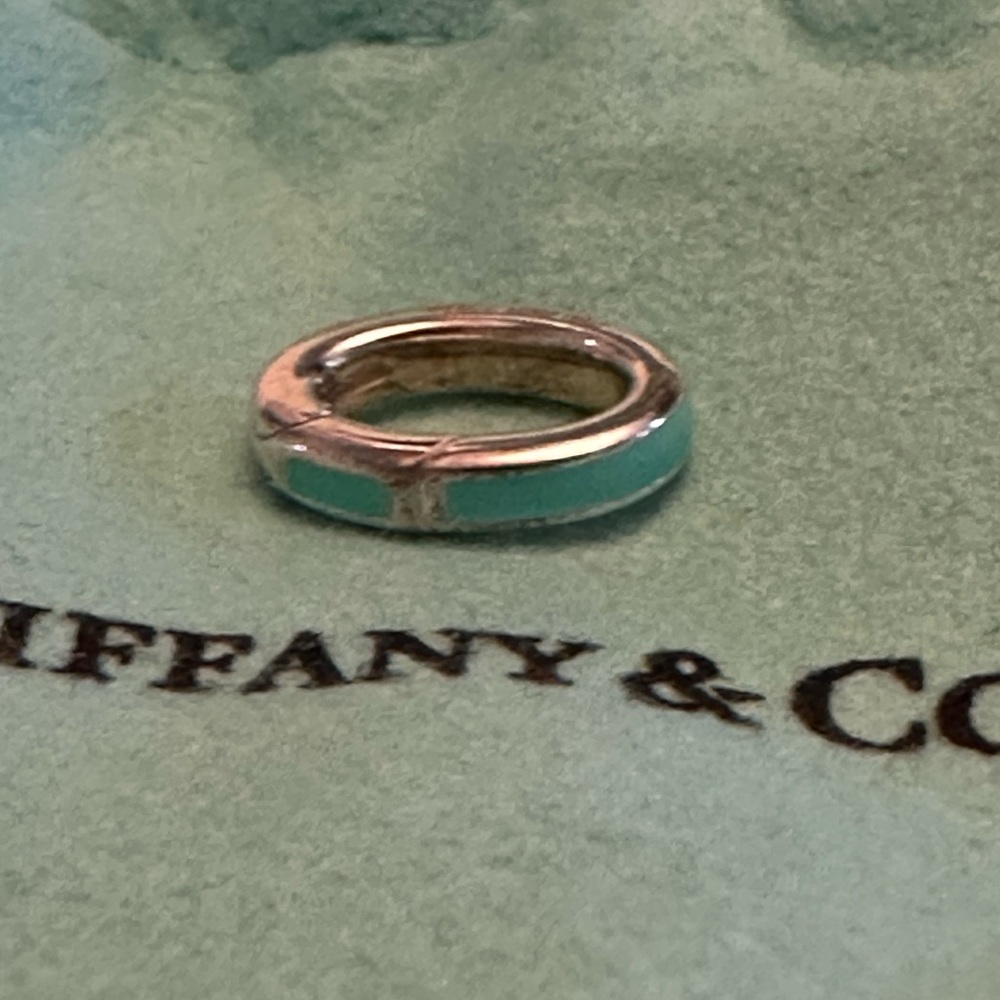 Tiffany & Co blue clasping link